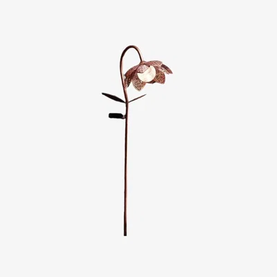 The Range Damasque Solar Bloom Stake Light - Bronze