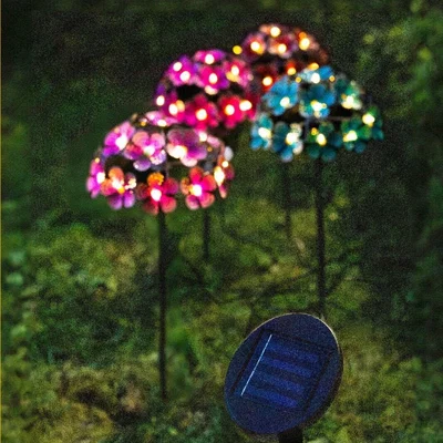 The Range Solar Hydrangea Garden Stake - Pink,Blue,Purple,Red