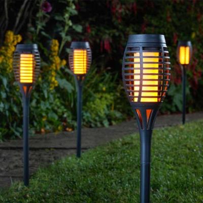 The Range 5PK Party Flaming Effect Solar Torch Stake  - Black