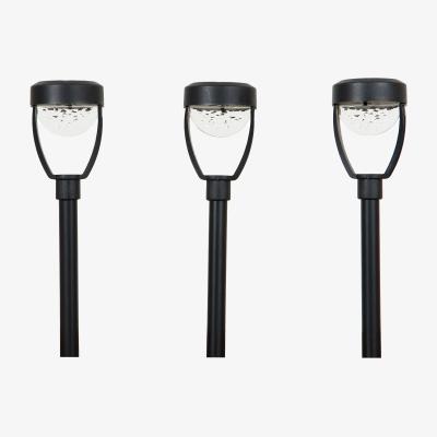 The Range Pack of 10 Solar Apollo Colour Changing Stake Lights - Black