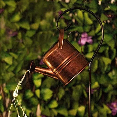 The Range Solar Watering Can LED Lantern  - Copper