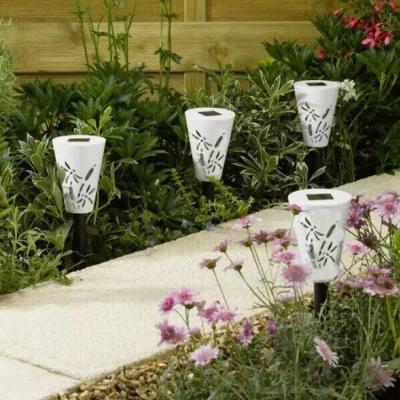 The Range LED Solar Dragonfly Stake Lights - White