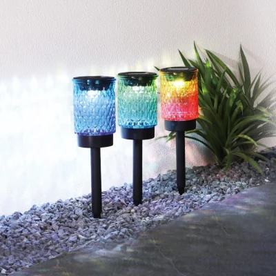 The Range Pack of 3 Solar Santos Stake Lights