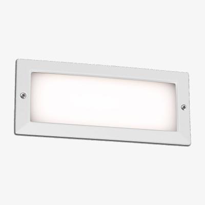 The Range Stripe Outdoor LED Recessed Wall Light - White / 0.63kg