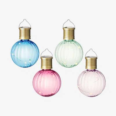 The Range 4 Bright Coloured Hanging Solar Lights - Multi