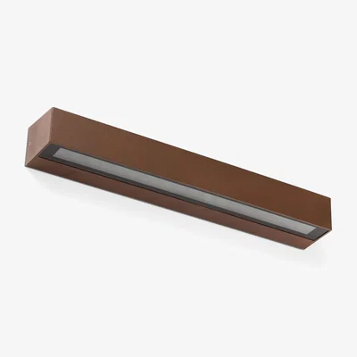 The Range Doro-28 Integrated LED Up Down Lighter Outdoor Wall Light - Brown