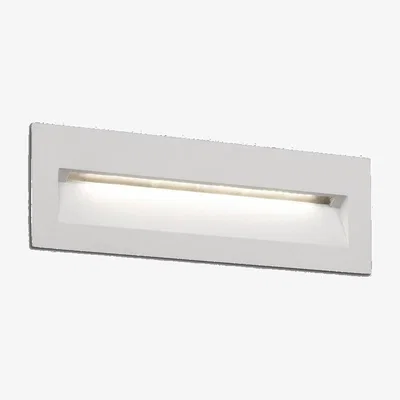 The Range Nat Outdoor Led Recessed Wall Light - White