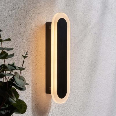 The Range Outdoor IP65 10w LED CCT 30cm Linear Wall Light  - Black