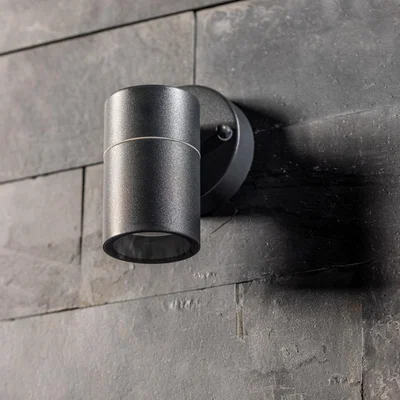 The Range CGC MIA Dark Grey Stainless Steel GU10 Down Outdoor Wall Light IP44 - grey