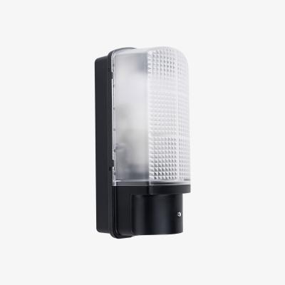 The Range Motion Sensor Bulkhead Outdoor Security Wall Light - Black
