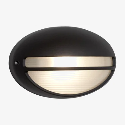 The Range Black Oval Outdoor Light  - Black