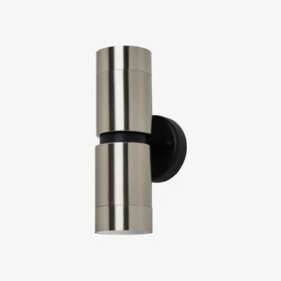 The Range Ansa Up and Down Outdoor Wall Light - Stainless Steel