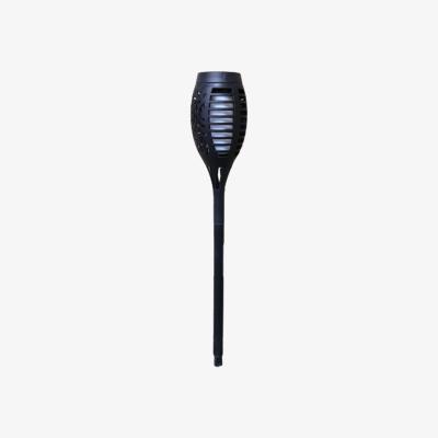 The Range Decorative Flickering Flame Solar Garden Path Light - Black