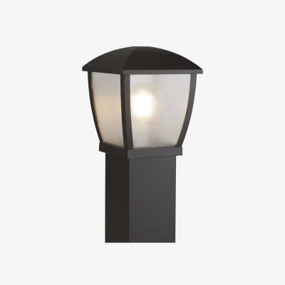 The Range Seattle Post - Black Metal  Clear Frosted Polycarbonate - Black