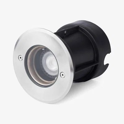 The Range Tecno 1 Light Outdoor Recessed Spotlight - Matt Nickel