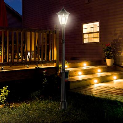 The Range Garden  LED Solar Lamp Post Light  - Black