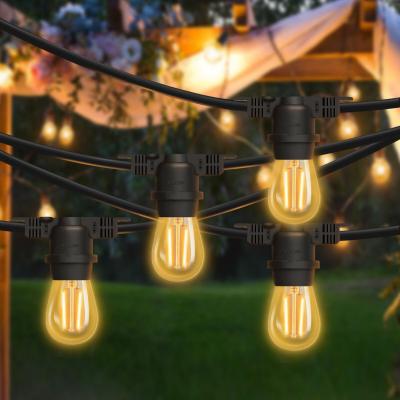 The Range 10M String Lights with 15 E27 Holder - Black