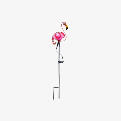 The Range Solar Powered Flamingo Stake Light  - Pink