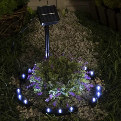 The Range 15 LED Decorative Solar Stake Lights for Borders, Shrubs and Pots - Black