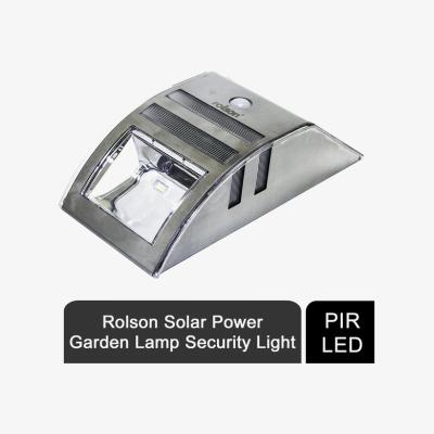 The Range Rolson Solar Power PIR LED Garden Lamp Security Light - Silver