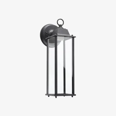 The Range Long Style Outdoor Waterproof Metal Wall Light - Black