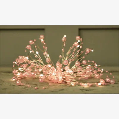 The Range Luxform Solar 50 Led Microlight Pearl Romantic Pink - Romantic Pink