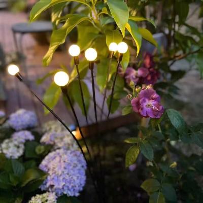 The Range Warm White Berry Solar Stake Light LED Decorative Garden Path light 66cm - Black