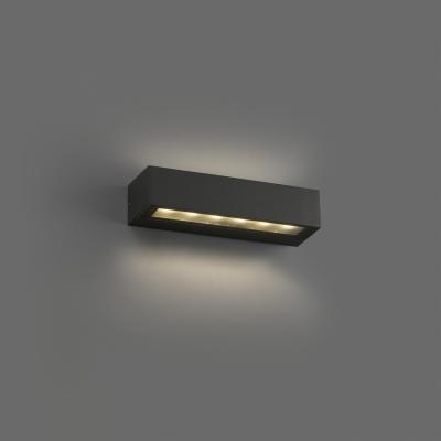 The Range Doro-13 Integrated LED Up Down Lighter Outdoor Wall Light - Grey