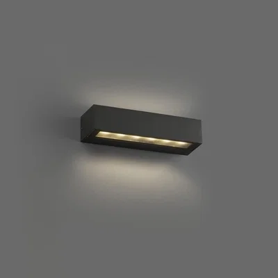 The Range Doro-13 Integrated LED Up Down Lighter Outdoor Wall Light - Grey