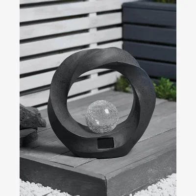 The Range Solar Wembury Light Statue - Grey