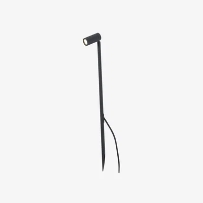 The Range Seth LED Outdoor Tall Spike Light Black IP44 - Black