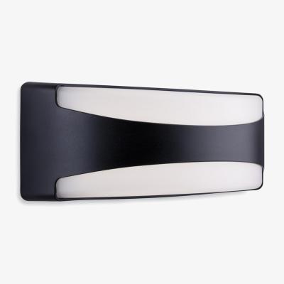 The Range Santos Outdoor Integrated LED Flush Wall Light Rectangle Black IP65 - Black