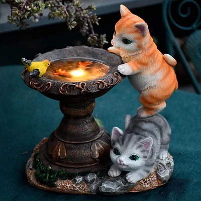 The Range Solar-powered Garden LED Light Garden Decoration - Cat Design / Cat