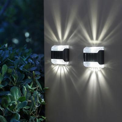 The Range Pack of 4 Solar Outdoor Wall Lamp - Yellow