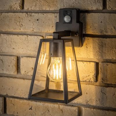 The Range CALLIE Outdoor Wall Light with PIR Motion Sensor - Black
