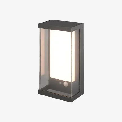 The Range Solar Outdoor Wall Light - Black / 13cm