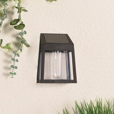 The Range Alexis Solar Filament LED Wall Light - Black