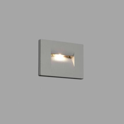 The Range Horus LED Outdoor Recessed Wall Light - Grey / 7.5cm