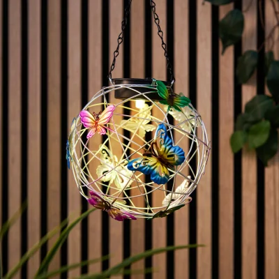 The Range Solar Butterfly Hanging Ball Light