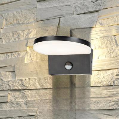The Range CGC AUBREY Black Curved PIR Motion Sensor LED Outdoor Wall Light  - black