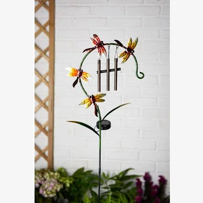 The Range Assorted Solar Bird Stake Lights - Green