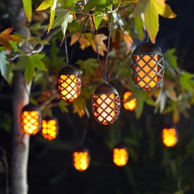 The Range Solar LED Hanging String Lights - Black