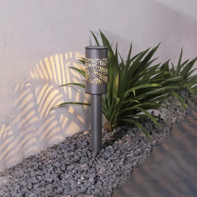 The Range Pack of 6 Solar Sienna Stake Lights - Grey