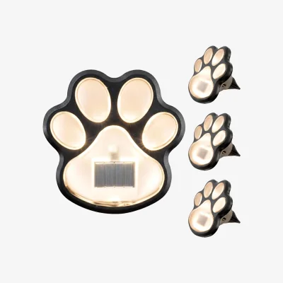 The Range Paw Print Solar Stake Light - Beige
