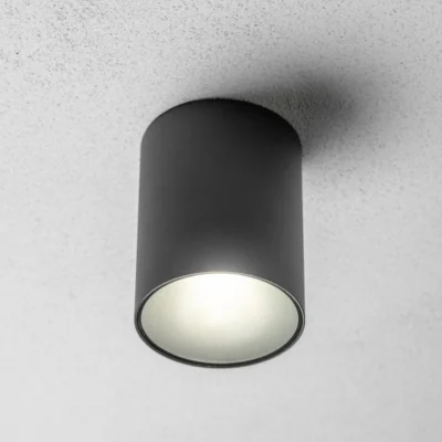 The Range LEN Round Dark Grey Anthracite Outdoor Surface Mount Downlight - Anthracite