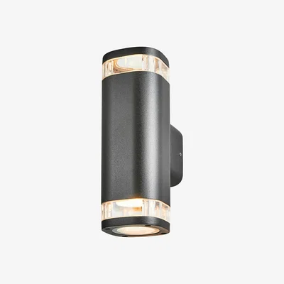 The Range Oval Outdoor Wall Light - Black