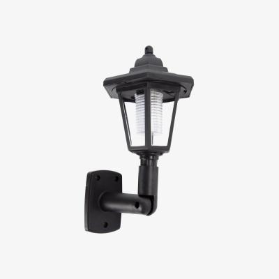 The Range Vintage Solar Wall Lantern Black - Black