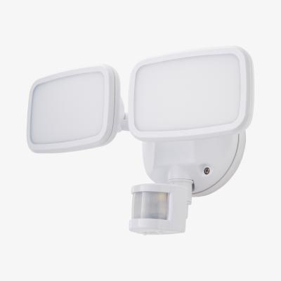 The Range Alma Outdoor Twin Flood Light with PIR Sensor - White
