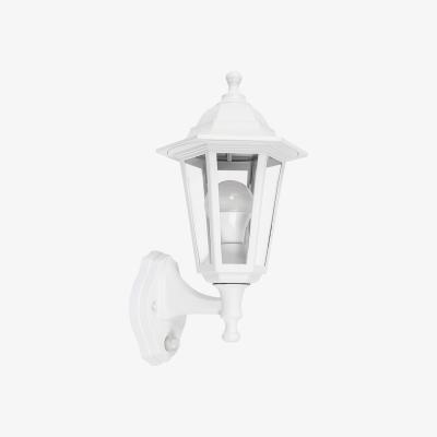 The Range White Outdoor Garden Wired Security Lantern Wall Light - White