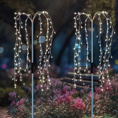 The Range 120 LED Solar Willow Tree Garden Spike Light - Black